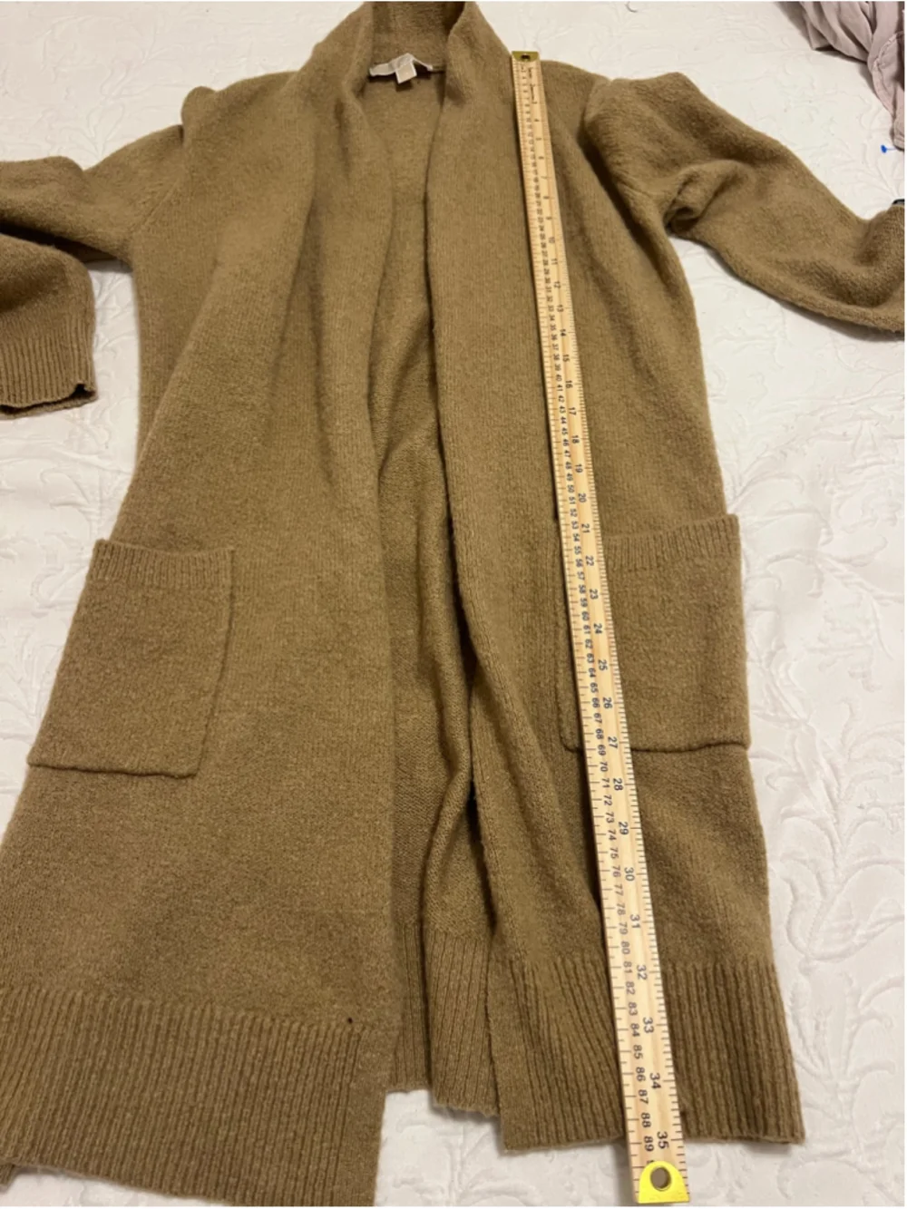 Women's Michael Kors Cardigan Sweater Size S Khaki Open Front